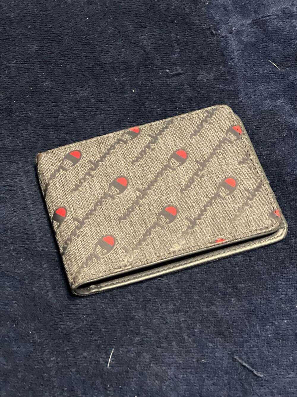 Champion Advocate Grey Script Logo Bifold Wallet